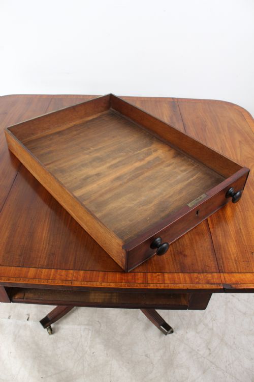 REGENCY MAHOGANY PEMBROKE BREAKFAST DINING TABLE - ADDITIONAL PHOTO 15