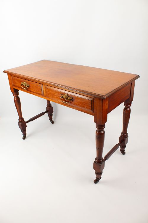 fig 1. Antique Victorian Mahogany Desk Writing Table