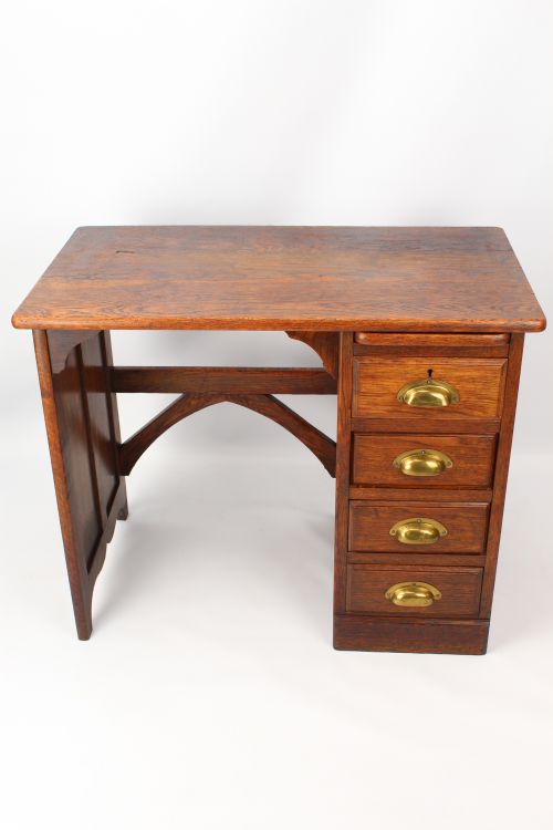 Small Edwardian Oak Desk