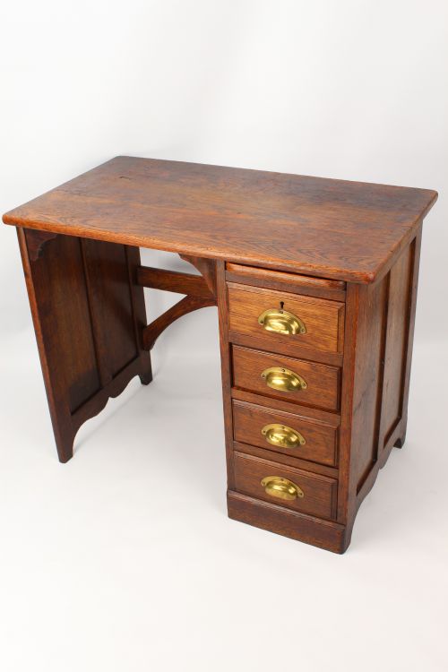 fig 1. Small Edwardian Oak Desk