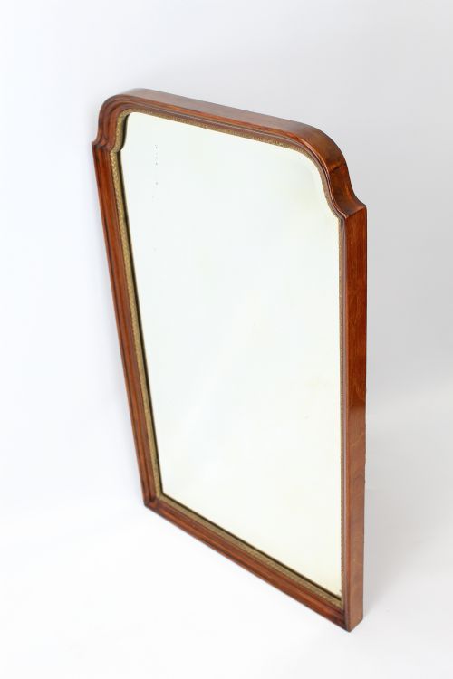 fig 1. Georgian Revival Walnut Wall Bathroom Mirror