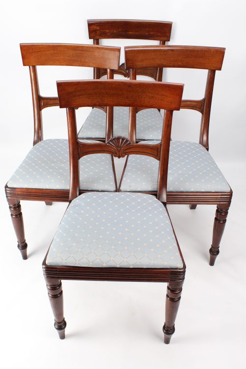 Set 4 Victorian Mahogany Dining Chairs