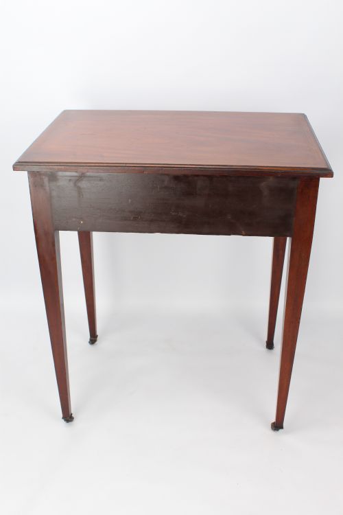 EDWARDIAN INLAID MAHOGANY METAMORPHIC WRITING DESK - ADDITIONAL PHOTO 4