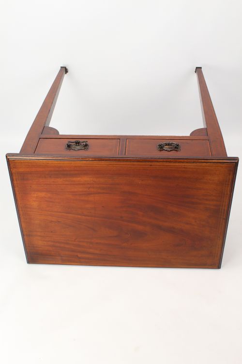 EDWARDIAN INLAID MAHOGANY METAMORPHIC WRITING DESK - ADDITIONAL PHOTO 11