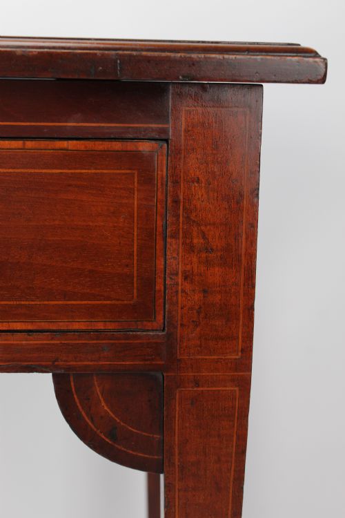 EDWARDIAN INLAID MAHOGANY METAMORPHIC WRITING DESK - ADDITIONAL PHOTO 15