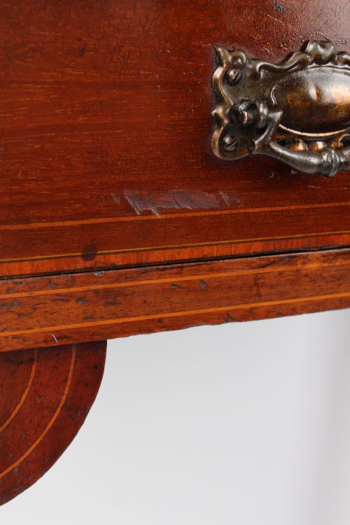 EDWARDIAN INLAID MAHOGANY METAMORPHIC WRITING DESK - ADDITIONAL PHOTO 16