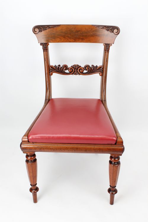 fig 1. Pair Antique William IV Mahogany Chairs from York Minster