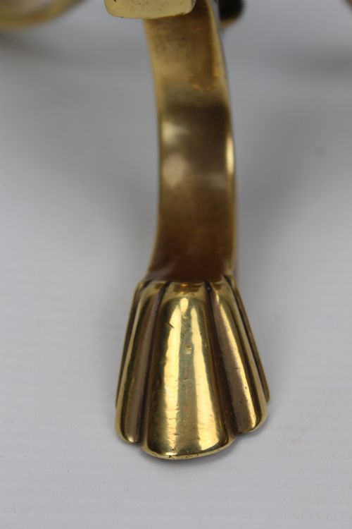 PAIR VICTORIAN BRASS FIRE TOOL DOGS JAMES CARTLAND SONS - ADDITIONAL PHOTO 6