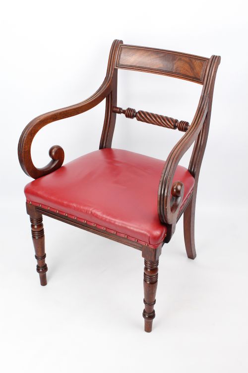 fig 1. Regency Mahogany Trafalgar Carver Chair from York Minster