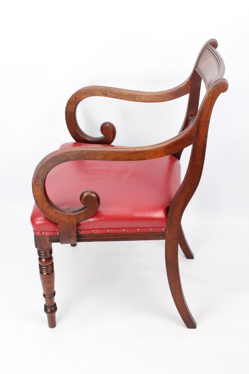 fig 2. Regency Mahogany Trafalgar Carver Chair from York Minster