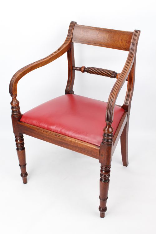 fig 1. Regency Mahogany Trafalgar Carver Chair from York Minster