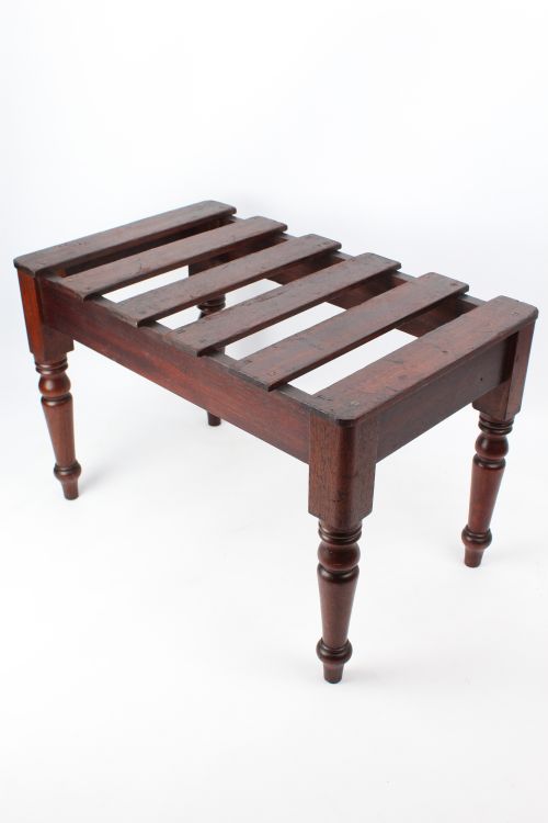 Large Victorian Mahogany Luggage Stand