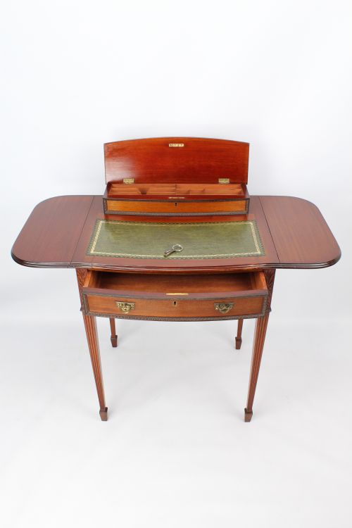 fig 1. Small Antique Mahogany Lady’s Writing Desk by CV Smith