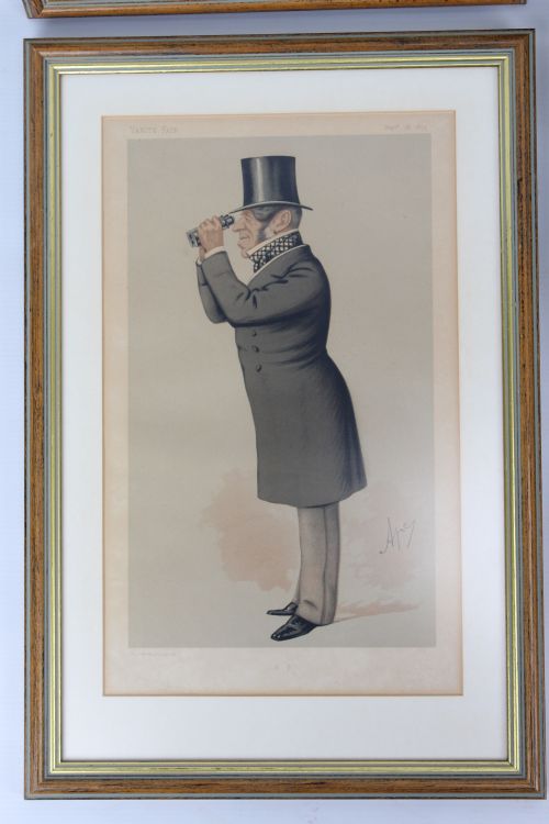 fig 4. Set of 6 Antique Victorian Vanity Fair Spy Prints