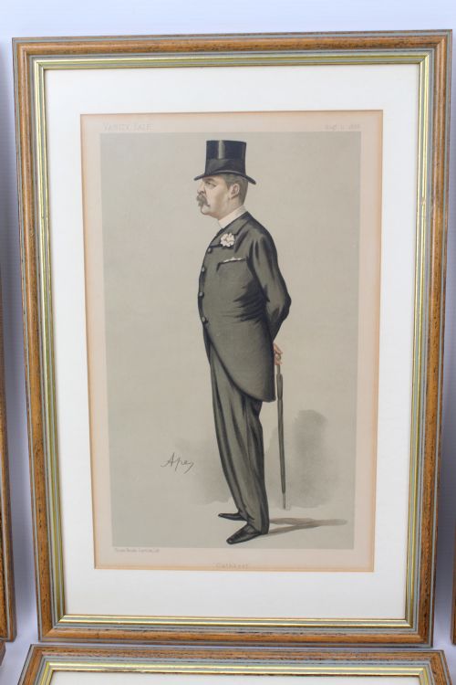 fig 5. Set of 6 Antique Victorian Vanity Fair Spy Prints
