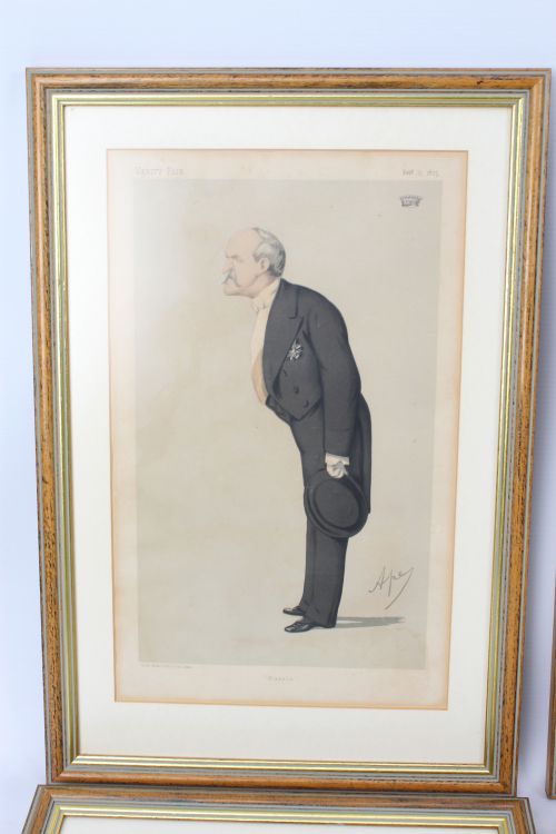 fig 6. Set of 6 Antique Victorian Vanity Fair Spy Prints