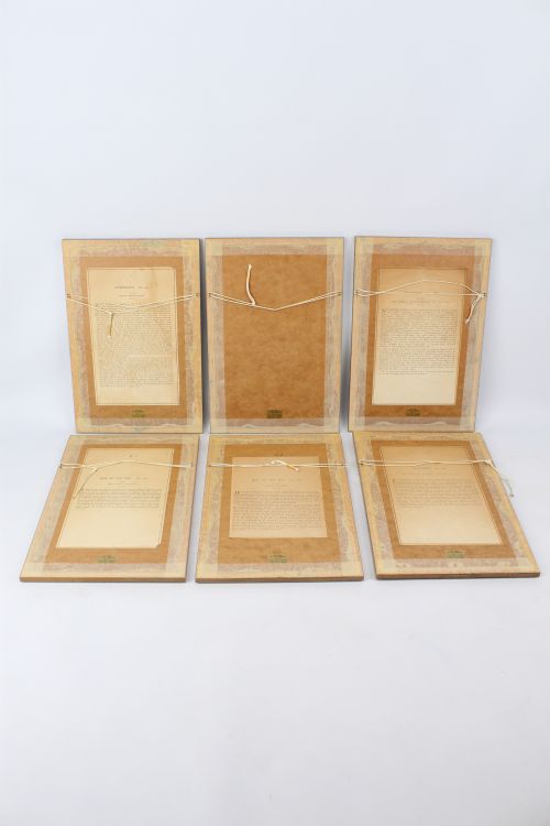 fig 8. Set of 6 Antique Victorian Vanity Fair Spy Prints