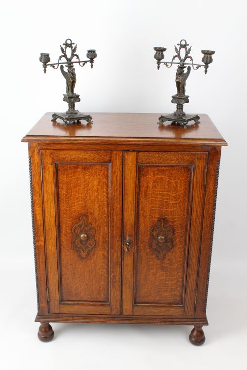 fig 1. Small Edwardian Oak Bookcase