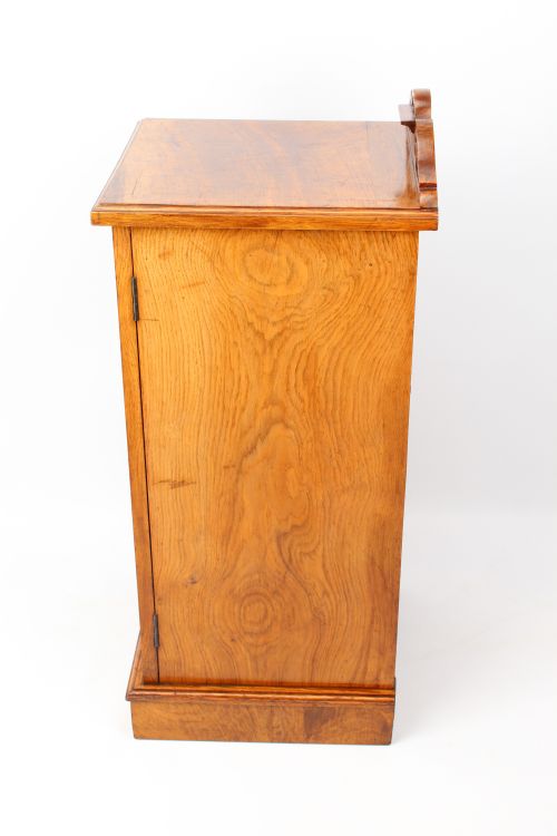 TALL VICTORIAN ASH BEDSIDE CABINET - ADDITIONAL PHOTO 1