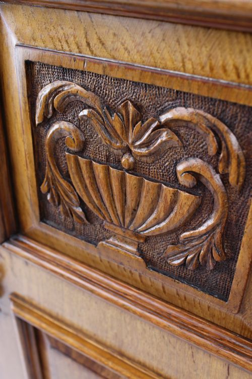 TALL VICTORIAN ASH BEDSIDE CABINET - ADDITIONAL PHOTO 9