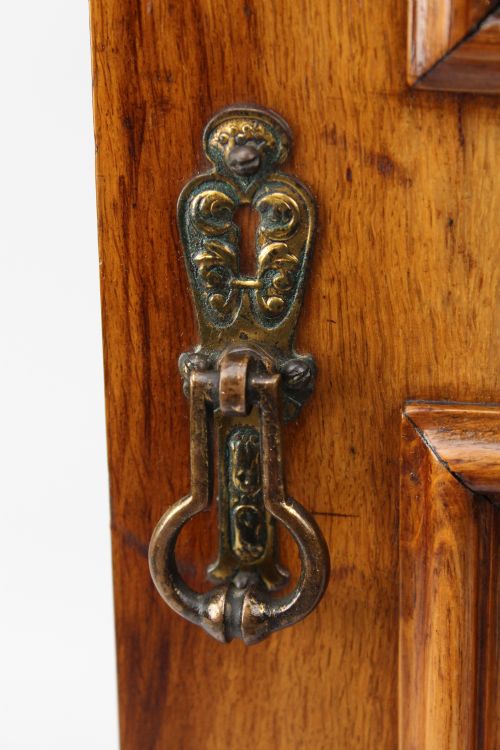 TALL VICTORIAN ASH BEDSIDE CABINET - ADDITIONAL PHOTO 10