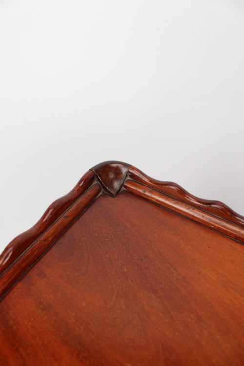 ANTIQUE MAHOGANY TWO TIER TROLLEY - ADDITIONAL PHOTO 11