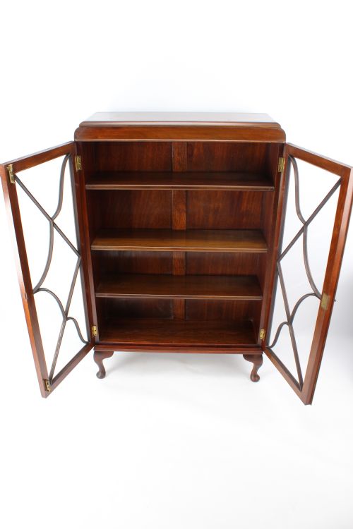 fig 1. Slim Edwardian Mahogany Bookcase