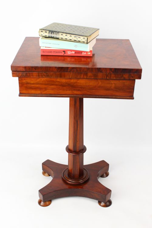 fig 1. Small William IV Walnut Chess Top Table