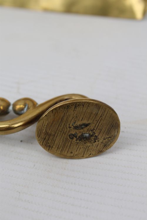 SET LARGE VICTORIAN BRASS FIRE TOOLS - ADDITIONAL PHOTO 11
