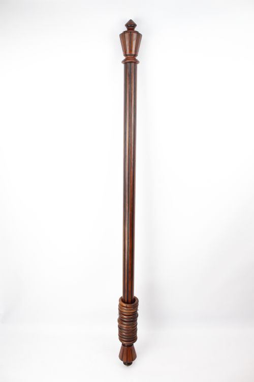 Antique Victorian Mahogany Curtain Pole (6ft)