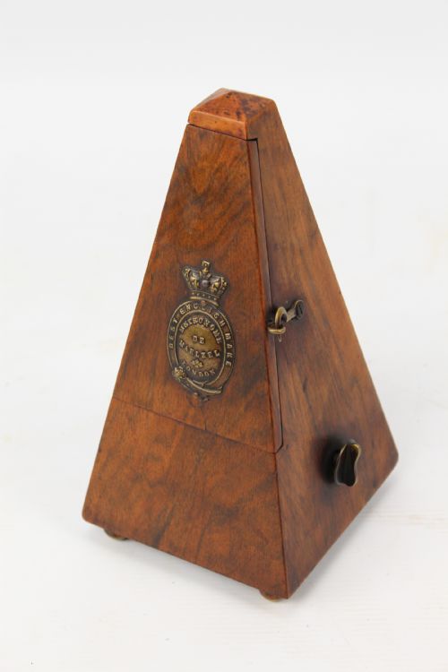 fig 1. Antique Victorian Walnut Metronome