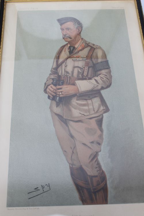 fig 5. Set 4 Antique Vanity Fair Spy Military Prints