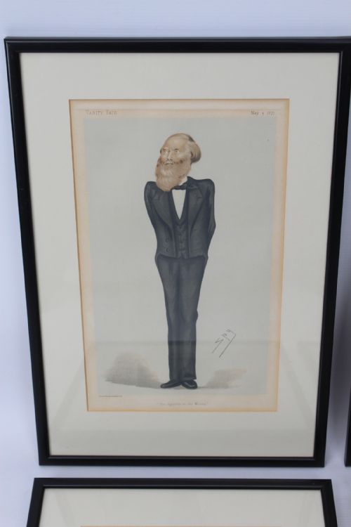 fig 1. Set of 4 Antique Vanity Fair Spy Prints