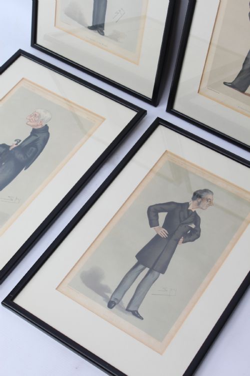 fig 2. Set of 4 Antique Vanity Fair Spy Prints