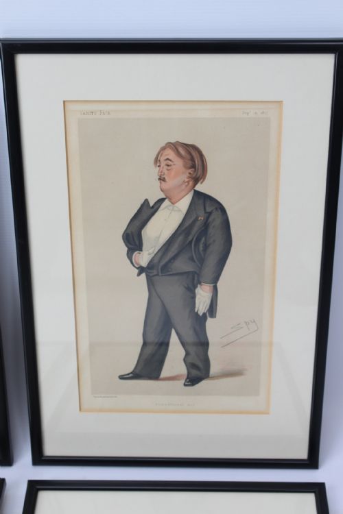 fig 3. Set of 4 Antique Vanity Fair Spy Prints