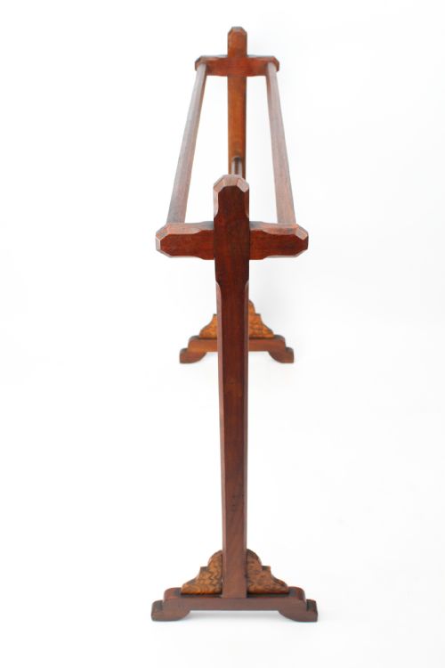 VICTORIAN GOTHIC REVIVAL WALNUT TOWEL RAIL - ADDITIONAL PHOTO 2