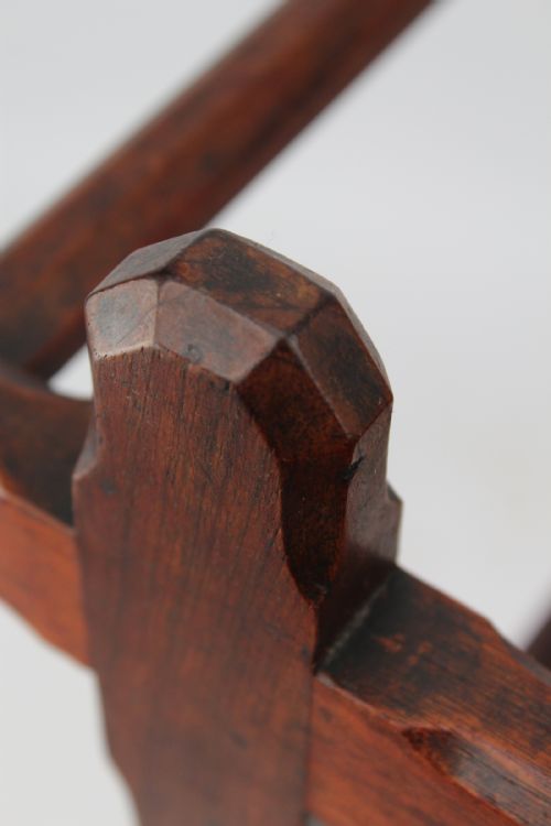 VICTORIAN GOTHIC REVIVAL WALNUT TOWEL RAIL - ADDITIONAL PHOTO 6