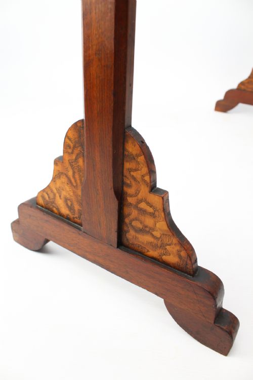 VICTORIAN GOTHIC REVIVAL WALNUT TOWEL RAIL - ADDITIONAL PHOTO 8