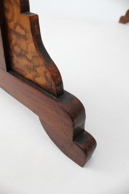VICTORIAN GOTHIC REVIVAL WALNUT TOWEL RAIL - ADDITIONAL PHOTO 10