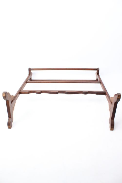 VICTORIAN GOTHIC REVIVAL WALNUT TOWEL RAIL - ADDITIONAL PHOTO 12