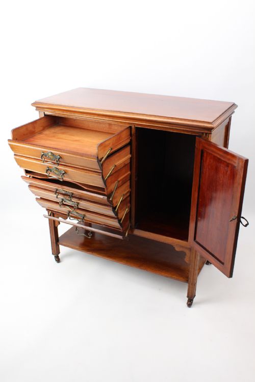 fig 1. Edwardian Mahogany Music Cabinet