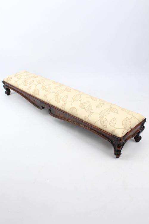 fig 1. Long Victorian Oak Footstool