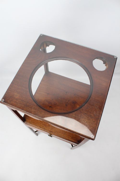 GEORGIAN MAHOGANY BEDSIDE TABLE - ADDITIONAL PHOTO 10