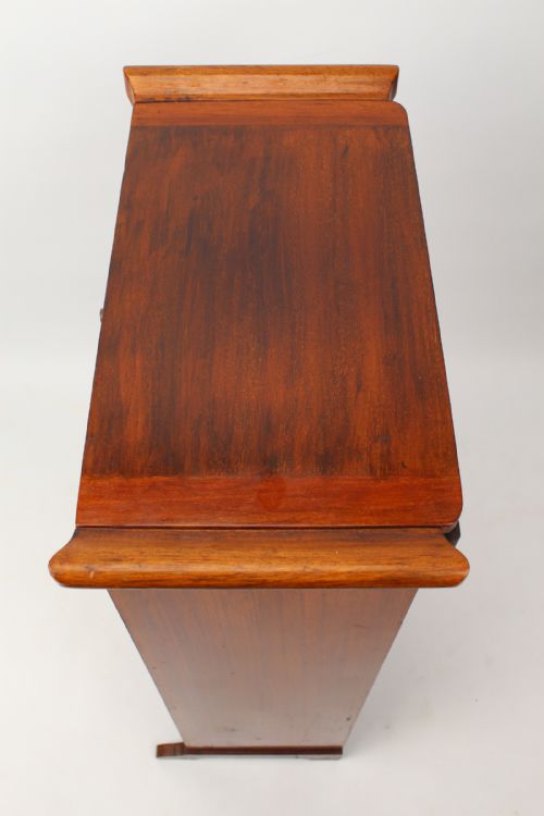 SLIM EDWARDIAN WALNUT MUSIC CABINET - ADDITIONAL PHOTO 6