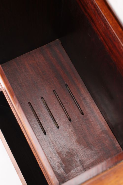 SLIM EDWARDIAN WALNUT MUSIC CABINET - ADDITIONAL PHOTO 8