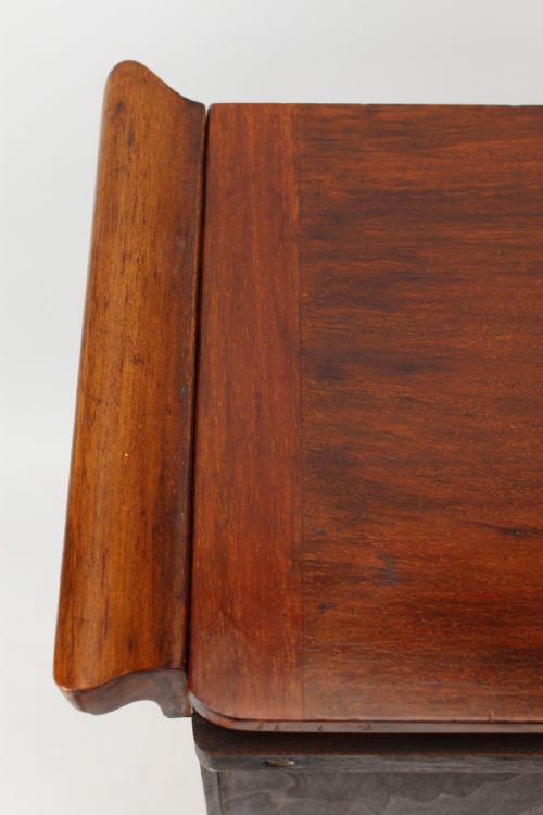 SLIM EDWARDIAN WALNUT MUSIC CABINET - ADDITIONAL PHOTO 9