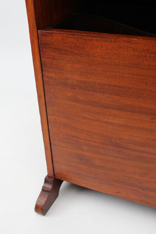 SLIM EDWARDIAN WALNUT MUSIC CABINET - ADDITIONAL PHOTO 10