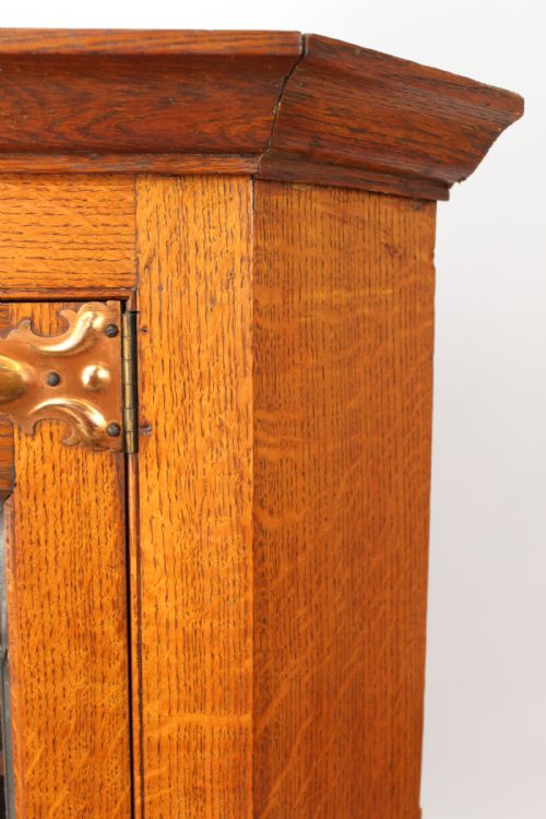 VICTORIAN ARTS CRAFTS OAK CORNER CUPBOARD - ADDITIONAL PHOTO 10
