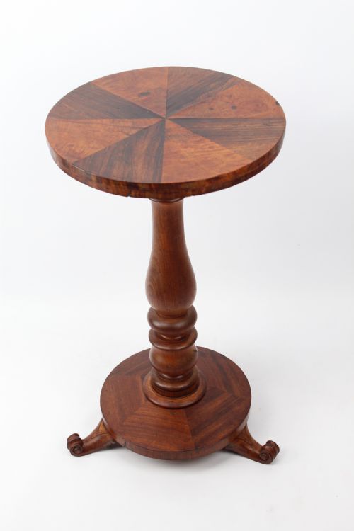 ANTIQUE WILLIAM IV SPECIMEN WOOD TOP LAMP TABLE - ADDITIONAL PHOTO 3