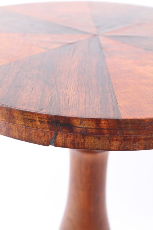 ANTIQUE WILLIAM IV SPECIMEN WOOD TOP LAMP TABLE - ADDITIONAL PHOTO 4